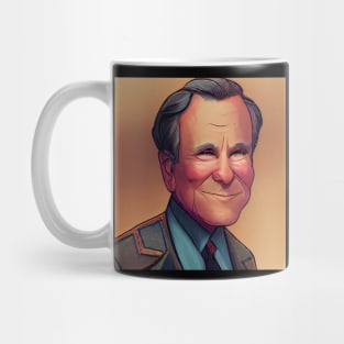 George H. W. Bush Portrait | American President | Comics style Mug